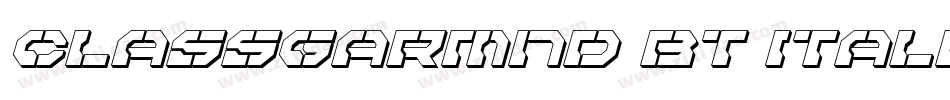 ClassGarmnd BT Italic字体转换